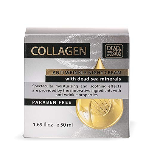 Dead Sea Collection Collagen Anti Wrinkle Night Cream with Dead Sea Minerals Stable Vitamin C 169 fl oz