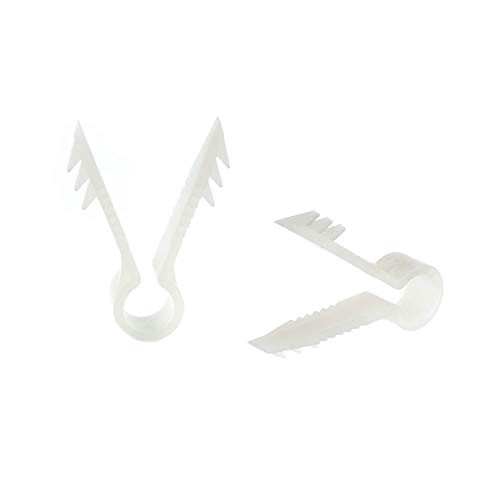 Stucco and Drywall Cable Clips for Coaxial and Similar Cables Pushin Masonry Anchors  RG59 RG6 Ethernet and Similar  Cable Clips Pack of 50  White