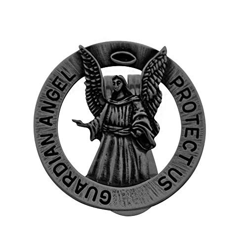 Assorted Holy Subject Visor Clips  30 Different Auto Clips  Beautiful Prayers and Subjects  Durable Genuine Pewter Metal  Christian Automotive Guardian Angel  Circle Clip