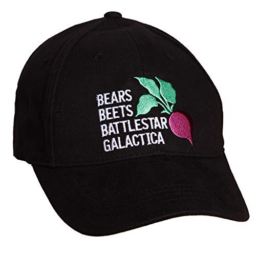 CultureFly The Office Bears Beets Battlestar Galactica Adult Cap Black