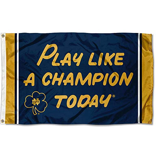 WinCraft Notre Dame Play Like A Champion Today 3x5 College Flag