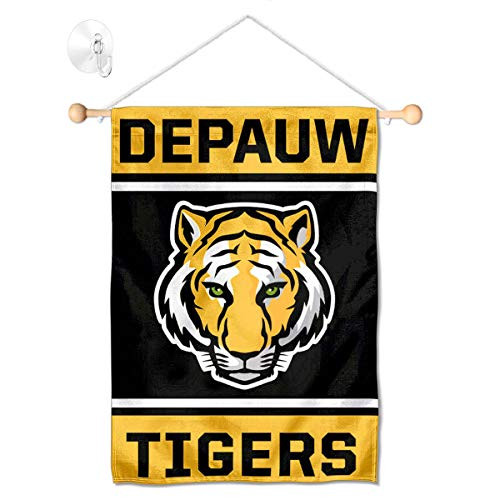 College Flags Banners Co DePauw Tigers Window Wall Banner Hanging Flag with Suction Cup College Flags Banners Co DePauw Tigers Window Wall Banner Hanging Flag with Suction Cup