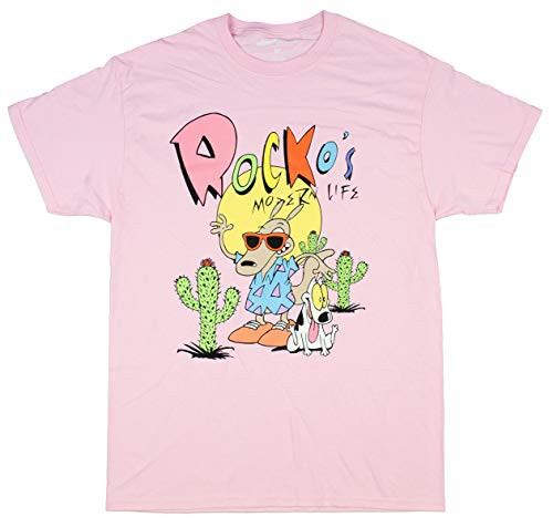 Nickelodeon Mens Rockos Modern Life Summertime Rocko and Spunky TShirt XL