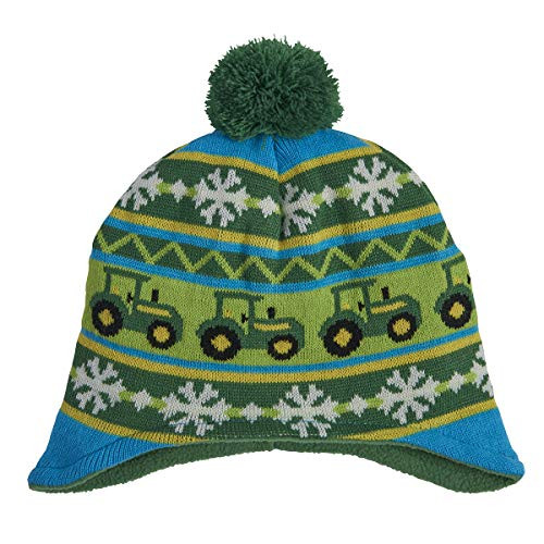John Deere Boys Little Winter Hat GreenYellow Toddler