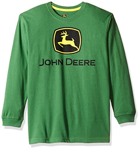 John Deere Boys Big Long Sleeve Tee Green Trademark S8