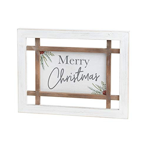 Collins Painting Merry Christmas Rustic Wood Pane Wall Art