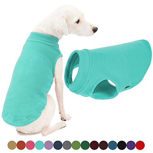 Gooby Stretch Fleece Dog Vest  Mint Large  Pullover Fleece Dog Sweater  Warm Dog Jacket Winter Dog Clothes Sweater Vest  Dog Sweaters for Small Dogs to Large Dogs for Indoor and Outdoor Use