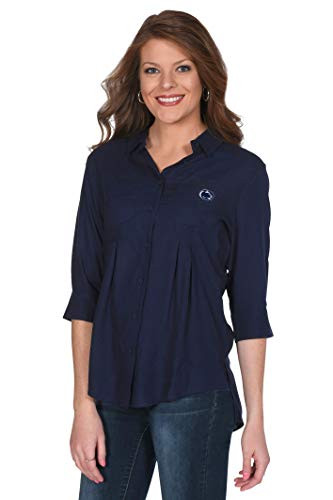 UG Apparel NCAA Penn State Nittany Lions Front Pleat ButtonUp 1 Navy 2X