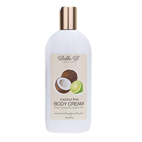 BELLA B Body Lotion 15 oz Bottle  Natural Body Cream  Organic Body Lotion  Coconut Lime Body Lotion  ParabenFree Body Lotion  Coconut Body Lotion  Maternity Lotion