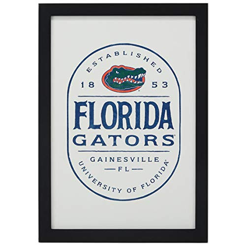 Open Road Brands University of Florida Badge Framed Wood Wall Decor