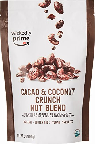 Wickedly Prime Organic Sprouted Nut Blend Cacao  Coconut Crunch 6 Ounce