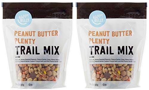 Amazon Brand  Happy Belly Peanut Butter Plenty Trail Mix 16 oz Pack of 2