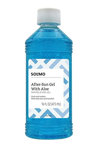 Amazon Brand  Solimo After Sun Gel with Aloe Lidocaine and Menthol 16 Fluid Ounce 1 Pack