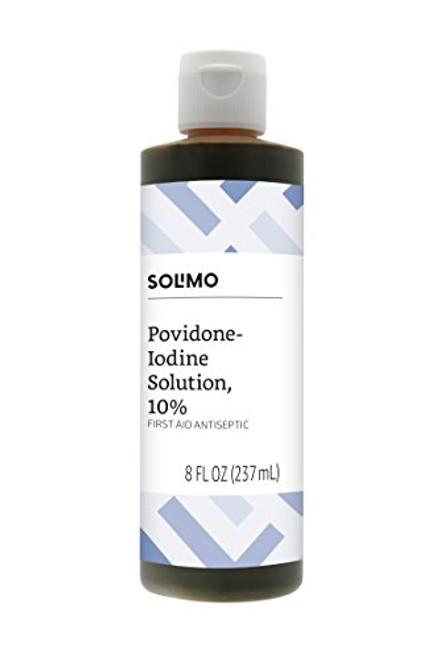 Amazon Brand Solimo 10 Povidone Iodine Solution First Aid Antiseptic 8 Fl Oz Amazon Brand Solimo 10 Povidone Iodine Solution First Aid Antiseptic 8 Fl Oz