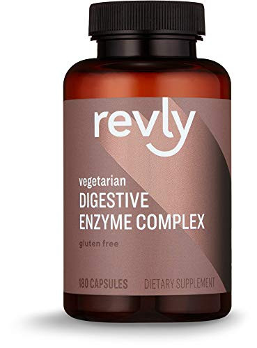 Amazon Brand  Revly Digestive Enzyme Complex Supports Healthy Digestion 180 Count Capsules 90 Servings Satisfaction Guaranteed