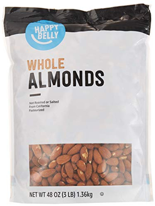 Amazon Brand Happy Belly Whole Raw Almonds 48 Ounce Amazon Brand Happy Belly Whole Raw Almonds 48 Ounce
