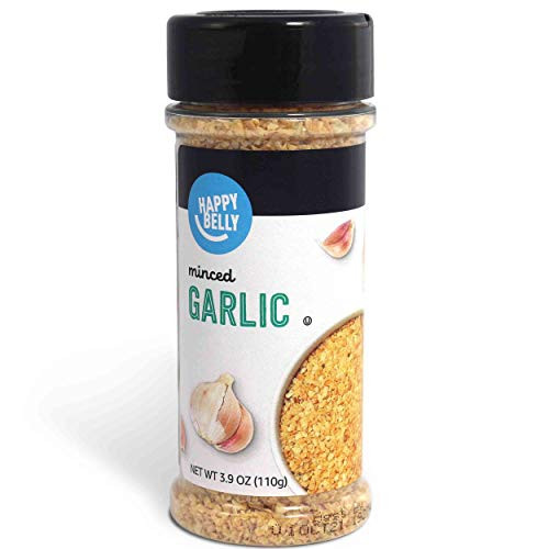 Amazon Brand  Happy Belly Garlic Minced 39 Ounces
