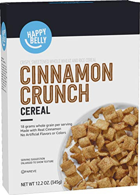 Amazon Brand Happy Belly Cinnamon Crunch Cereal 122 Ounce Amazon Brand Happy Belly Cinnamon Crunch Cereal 122 Ounce