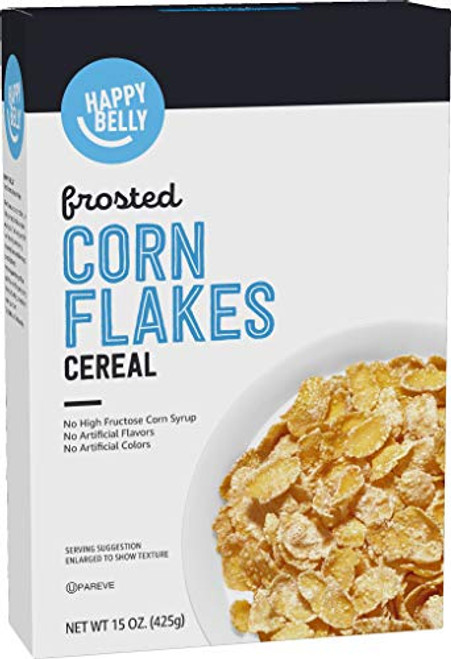 Amazon Brand Happy Belly Frosted Flakes Cereal 15 Ounce Amazon Brand Happy Belly Frosted Flakes Cereal 15 Ounce