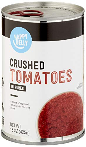 Amazon Brand Happy Belly Crushed Tomatoes 15 Ounce