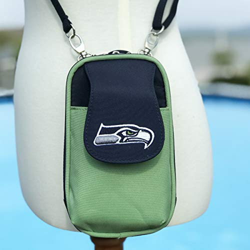 Charm14 NFL Seattle Seahawks Womens Crossbody Cell Phone Purse XL Fits All Phones by Little Earth Charm14 NFL Seattle Seahawks Womens Crossbody Cell Phone Purse XL Fits All Phones by Little Earth