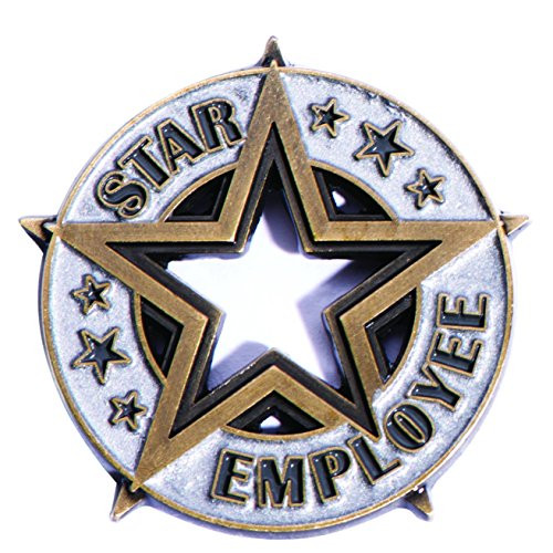 TCDesignerProducts Star Employee Appreciation Award Lapel Pins 12 Count