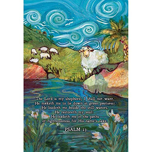 Dicksons Lord Is My Shepherd Blue 18 x 13 Inch Small Polyester Garden Flag