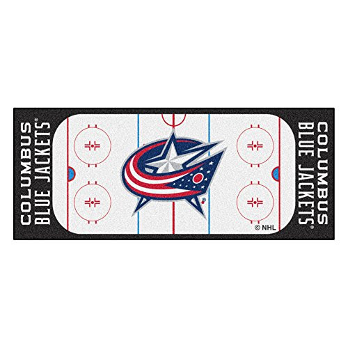 FANMATS NHL Columbus Blue Jackets Nylon Face Football Field Runner