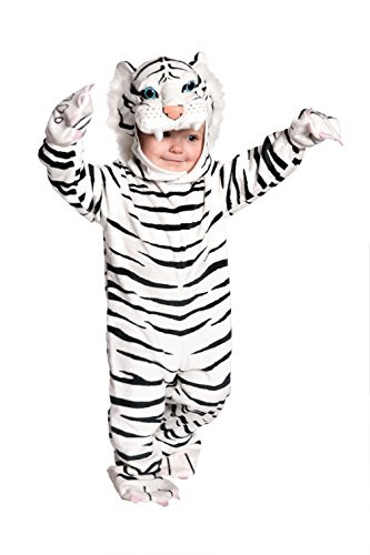 UNDERWRAPS Babys Tiger Costume Jumpsuit White Medium 1824 Months