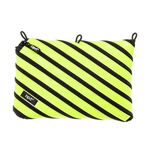 ZIPIT Neon 3Ring Pencil Case Yellow