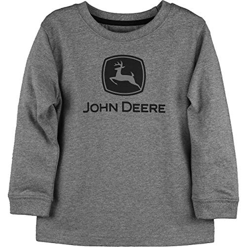 John Deere Baby Boys Long Sleeve Tee Grey 4T