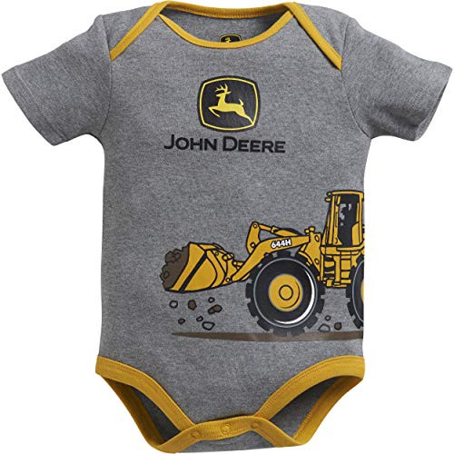 John Deere Baby Boys Bodyshirt Heather Grey 36M