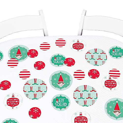 Big Dot of Happiness Elf Squad  Kids Elf Christmas and Birthday Party Giant Circle Confetti  Party Decorations  Large Confetti 27 Count