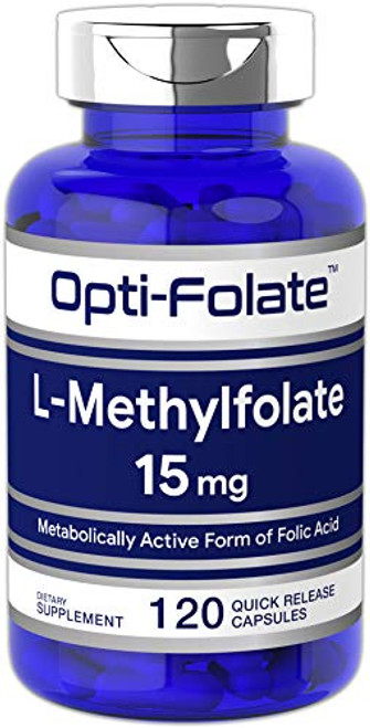 L Methylfolate 15mg 120 Capsules Value Size Max Potency Optimized and Activated NonGMO Gluten Free Methyl Folate 5MTHF by OptiFolate L Methylfolate 15mg 120 Capsules Value Size Max Potency Optimized and Activated NonGMO Gluten Free Methyl Folate 5MTHF by OptiFolate