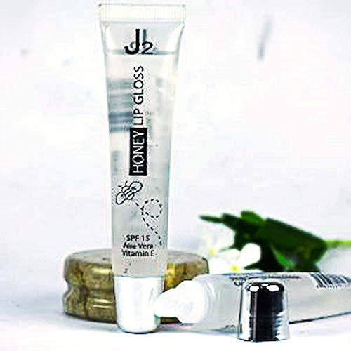 J2 Honey Lip Gloss clear with SPF 15 Aloe Vera and Vitamin E