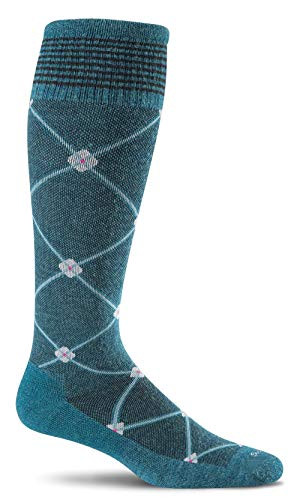 Sockwell Womens Elevation Firm Graduated Compression Socks Teal MediumLarge