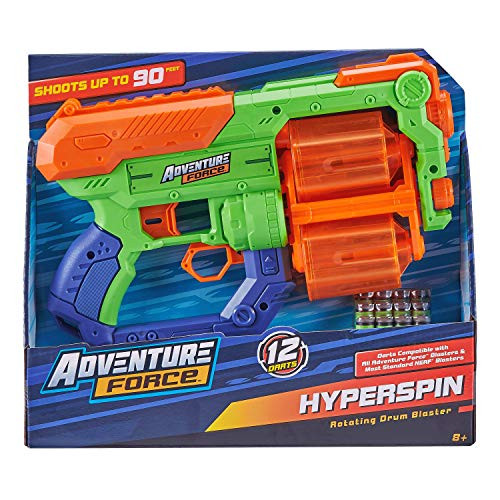 Adventure Force Hyperspin Rotating Drum Foam Dart Blaster