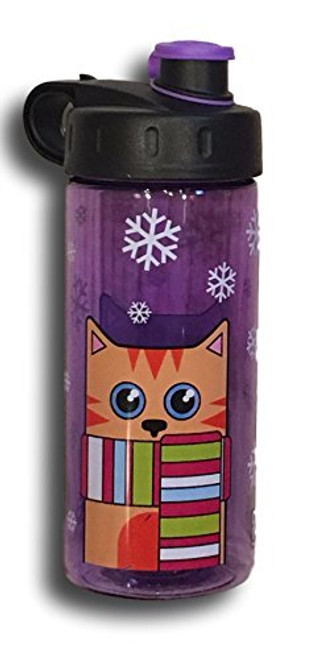 Cool Gear Kids BPA Free Water Bottle Snowy Cat 16 oz Cool Gear Kids BPA Free Water Bottle Snowy Cat 16 oz