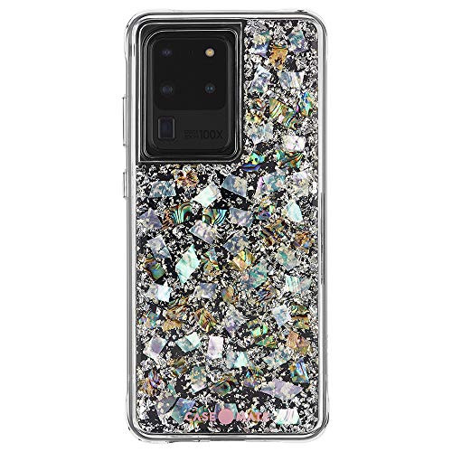 CaseMate  Samsung Galaxy S20 Ultra Case  KARAT  Real Mother of Pearl  Silver Elements  Mother of Pearl