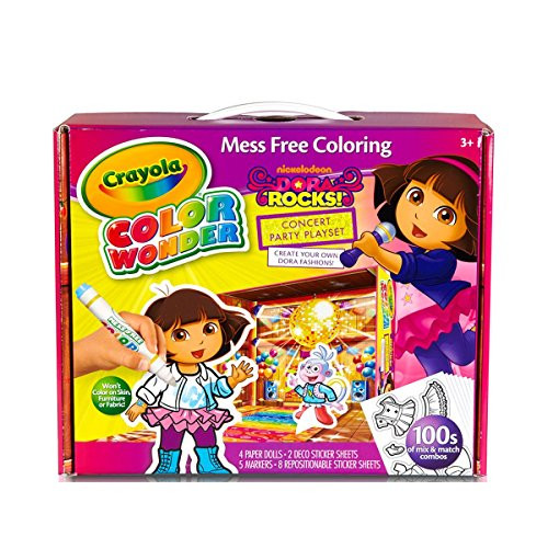 Crayola 75-0222 Dora the Explorer Color Wonder Paper Dolls Craft Kit