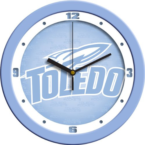 SunTime NCAA Toledo Rockets Wall Clock  Baby Blue