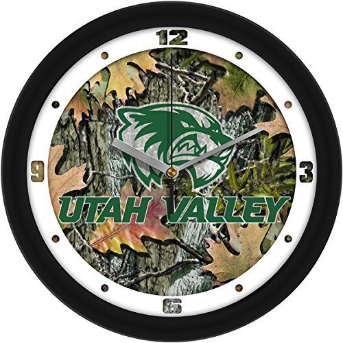 SunTime NCAA Utah Valley Wolverines Wall Clock  Camo