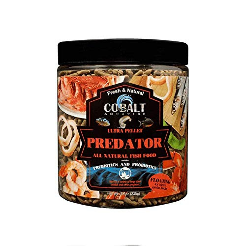 Cobalt Aquatics Ultra Predator Jumbo Feeder Floating 4x10mm 83 oz Natural 25178