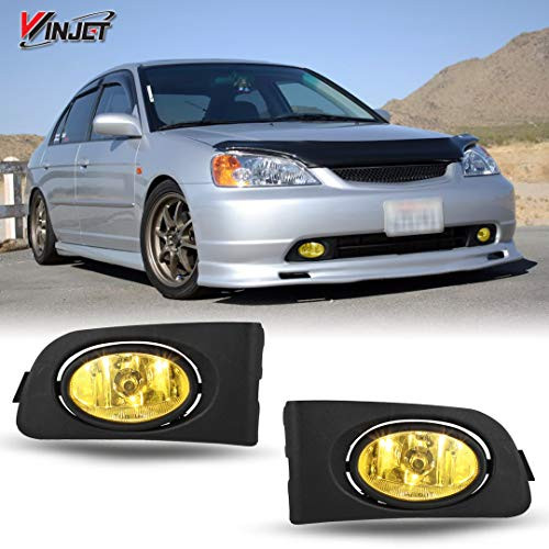 Winjet OEM Series for 2001 2002 2003 Honda Civic Driving Fog Lights Switch Wiring Kit Yellow Winjet OEM Series for 2001 2002 2003 Honda Civic Driving Fog Lights Switch Wiring Kit Yellow