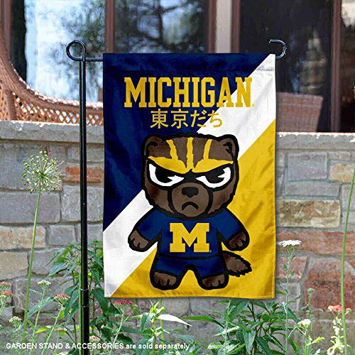 Sewing Concepts Michigan Wolverines Tokyodachi Garden Flag