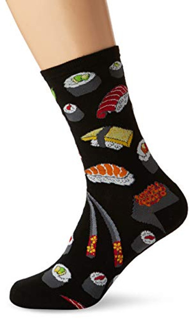 Socksmith Mens Novelty Crew Socks SushiBlack Large