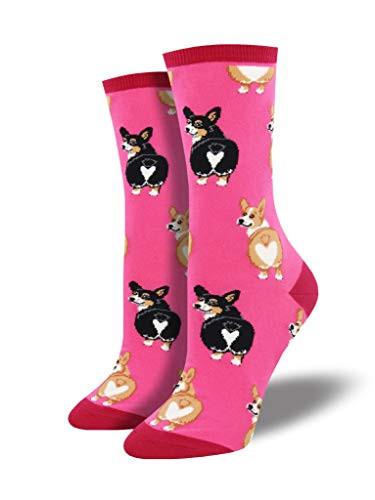 Socksmith Corgi Butts Pink One Size