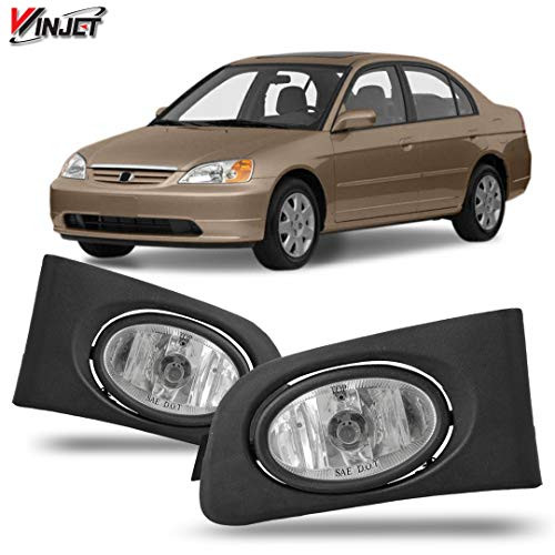 Winjet OEM Series for 2001 2002 2003 Honda Civic Driving Fog Lights Switch Wiring Kit Clear Winjet OEM Series for 2001 2002 2003 Honda Civic Driving Fog Lights Switch Wiring Kit Clear