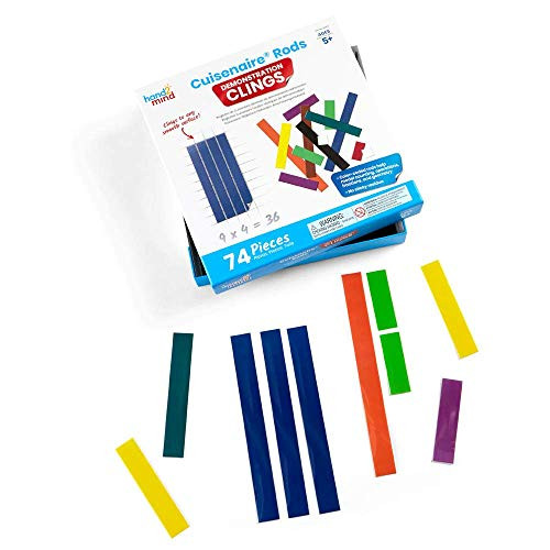 hand2mind Demonstration Clings Cuisenaire Rods Ages 5 They Cling to Any Smooth Surface No More Magnets 74 Pieces