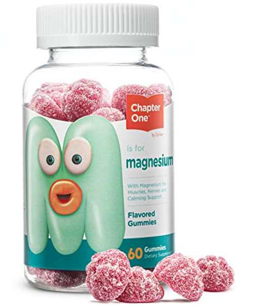 Chapter One Magnesium Gummies Great Tasting Magnesium for Kids Calm Kids Magnesium Magnesium Gummies for Women and Men Certified Kosher 60 Gummies